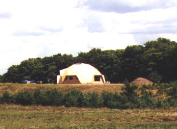 Long shot of the dome shell